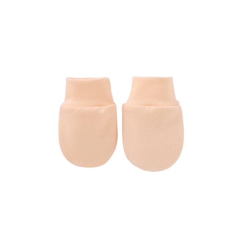 Перчатки для защиты от царапин на лице для новорожденных Детские мягкие хлопчатобумажные перчатки против царапин D7WF