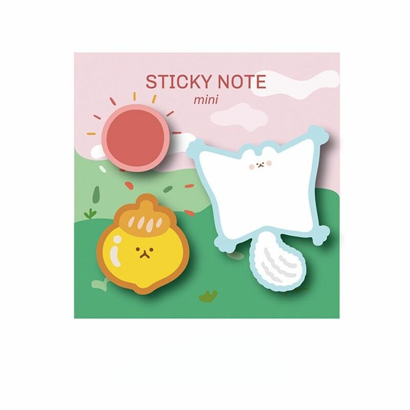 Cartoon Sticky Notes Marker, Leitura De Etiquetas, Tomando Notas, Memo Pad, Estética N Times Sticky Papelaria