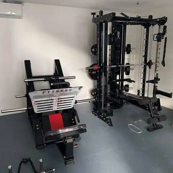 Beste Prijs Jammer Arm Multi-Functionele Fitnessapparatuur Trainer Smith Machine Met Gewicht Stack