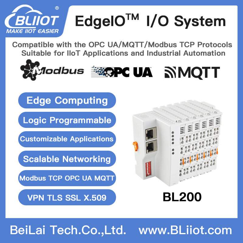 Ethernet MQTT ProfiNET EtherCAT BACnet Protocol PLC SCADA HMI Free Expansion IO Modules for Building HVAC Medical