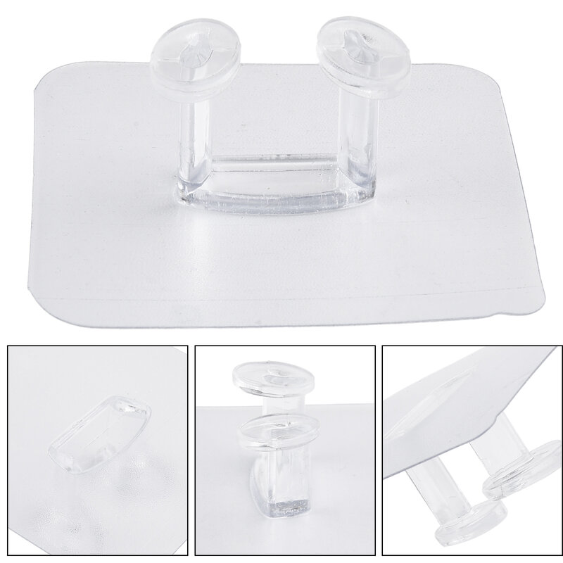 Kitchen Storage Hook Transparent Strong Sticky Wall Hanging Nail-free Bathroom For Kitchen Convenience Tools Home Decoration