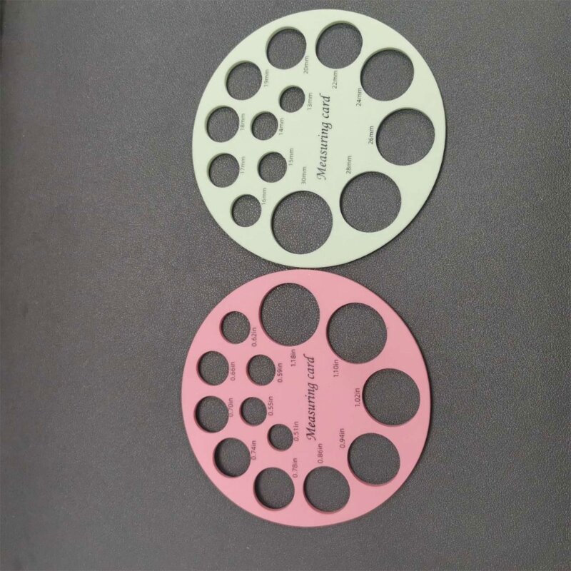 Carta di misurazione del capezzolo in Silicone strumento di dimensionamento del righello del cerchio della flangia del tiralatte efficiente accessori per l'alimentazione del seno