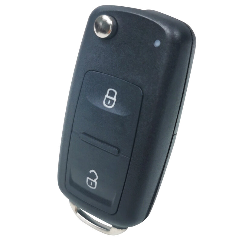 For Volkswagen Golf Polo Lupo Bora Passat Sharan Amarok Transporter 2 Button Remote Flip Key Car Folding key Case Cover Shell