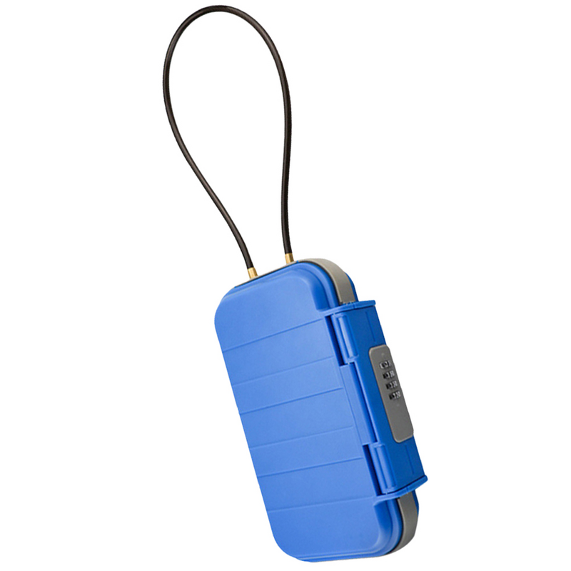 Portable Lock Box Beach Combination Security Safe Waterproof Travel Lockbox Black