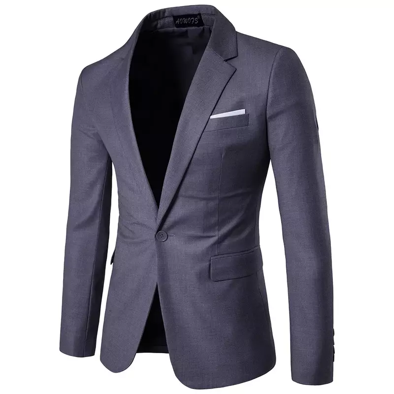 Blazer informal de negocios para hombre, traje ajustado para novio, trajes de boda, chaquetas de 9 colores, XF001-B