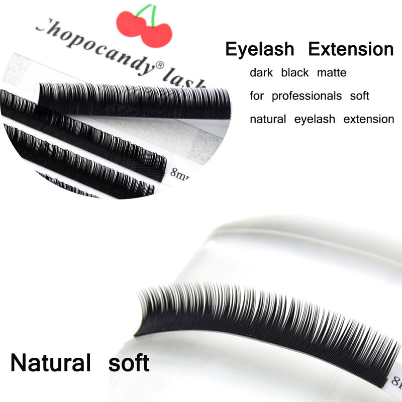 Chopocandy Individual Eyelash Extension Makeup Lash Faux Cils Mink False Eyelashes Natural Lashes Supplies Free Shipping Items