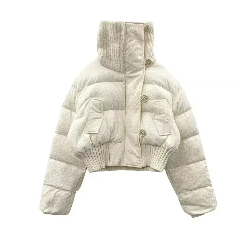 2023 New Women's Cotton  Korean Edition Versatile Trend  Coat Short Loose Thickened Coat