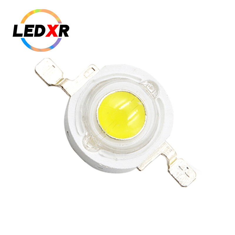 高出力LED42milチップランプ,1/3/5W,白,赤,緑,青,黄,フルスペクトル,UVバイオレット赤外線,100個