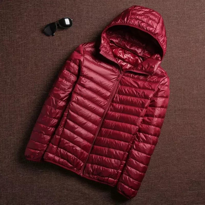 남성용 퍼퍼 재킷, 한국 패션 캐주얼 후드, 초경량, 방수 및 방풍, 통기성 다운 코트, 6 가지 색상