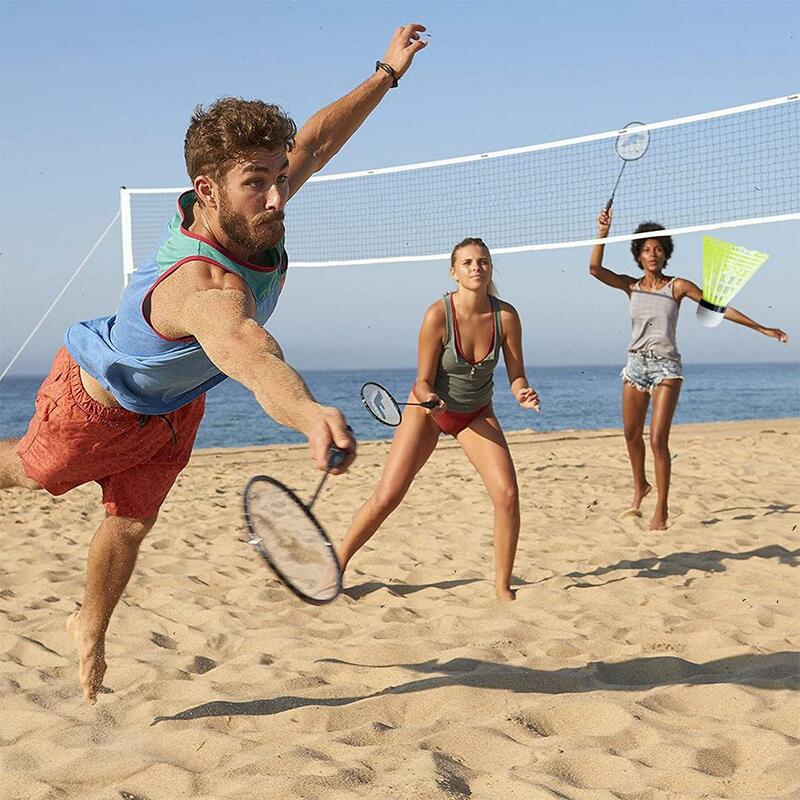 Plástico portátil Nylon Badminton Bolas, Treinamento Esportivo, Petecas ao ar livre, Suprimentos de Treinamento Esportivo, 10Pcs