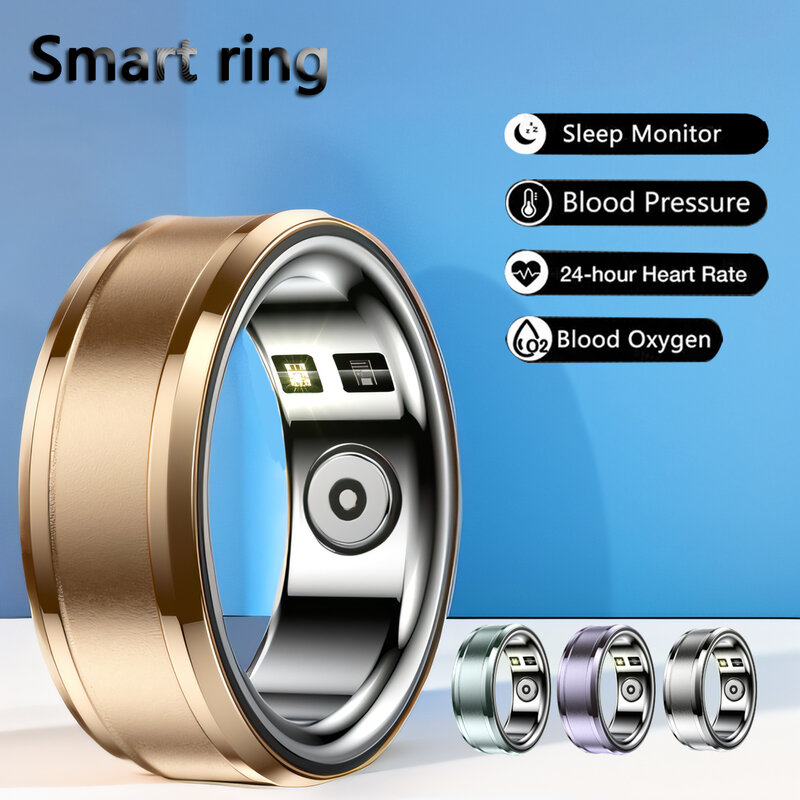 Smart Ring 2024 men Health Monitor Smartwatches Wireless Charging women Waterproof Outdoor Military Smart Ring For Android IOS