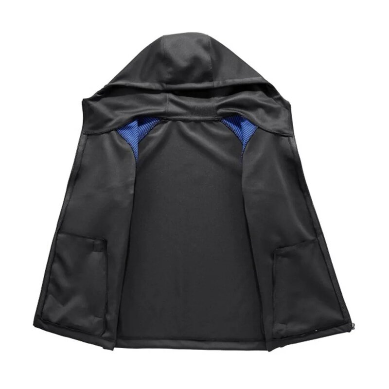 2024 spring and autumn men's La Sportiva Logo printed sports slim windproof gradient hooded zipper racing jacket.