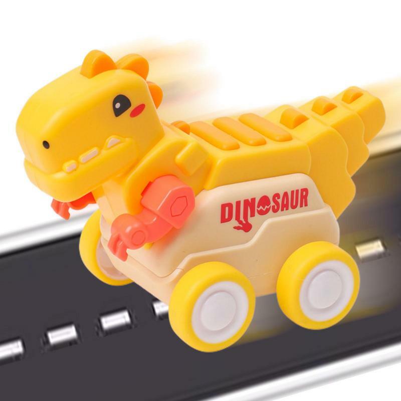 다이노 풀백 자동차 관성 차량 장난감, 어린이 공룡 장난감, 공학 차량용 미끄럼 방지 타이어 포함, 공룡 유아 장난감