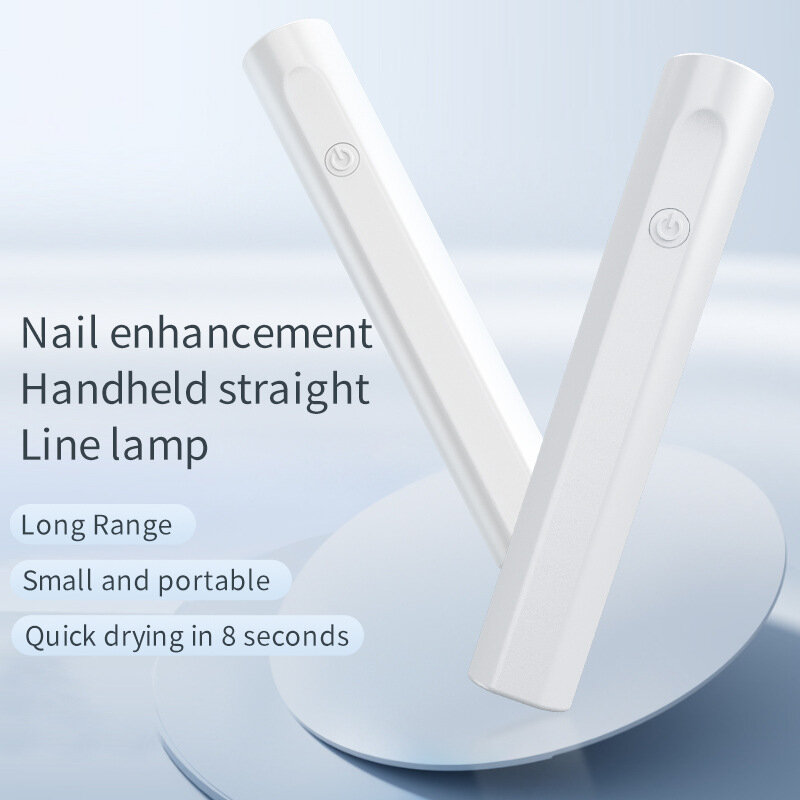 Handheld nail art light, small and portable nail art pieces, battery storage, quick drying, diamond curing， gift