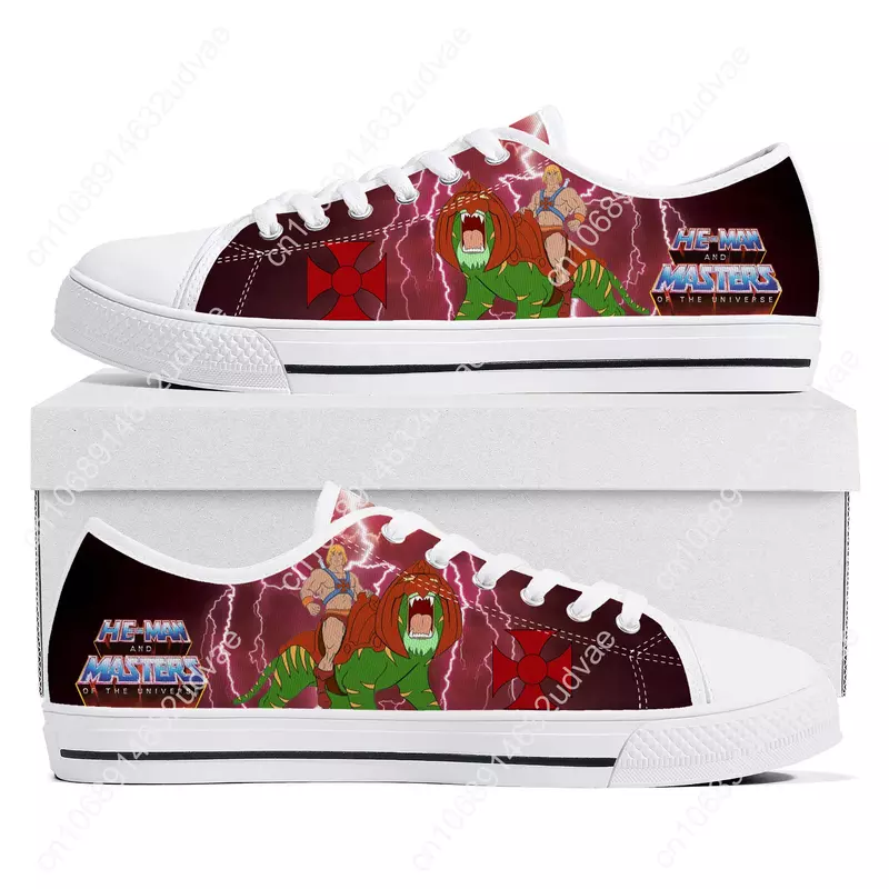 He-Man Masters Of The Universe Low Top High Quality Sneakers Mens Womens Teenager Canvas Sneaker Casual Couple Shoes Custom Shoe