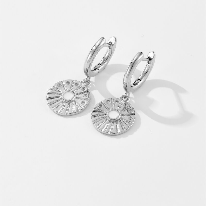Vewant Vrouwen 925 Sterling Zilveren Cirkel Druppel Oorbel Luxe Fijne Sieraden 2024 Verjaardagscadeau Mode Feest Sieraden