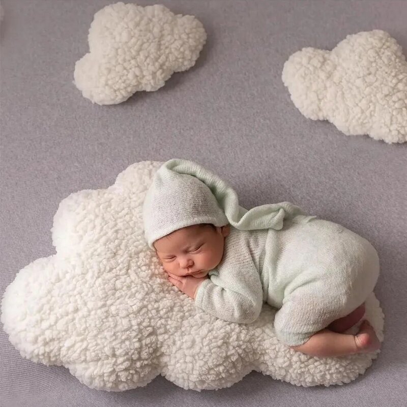 新生児フォトアクセサリー,雲のスロー枕,子供向けギフト,写真の背景装飾,ドロップシッピング