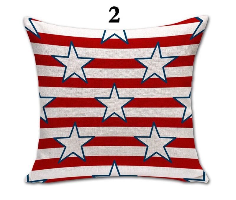 Strona główna flaga ameryki paski poszewka na poduszkę z bawełny i lnu z nadrukiem poduszki na siedzenia samochodowe poszewka na poduszkę
