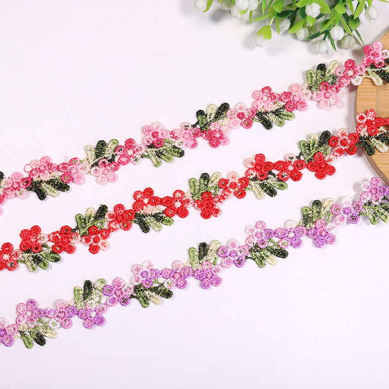 2 Yards Hot-selling high-quality clothing accessories holiday wedding celebration decorative colourful flowers series of water-s
