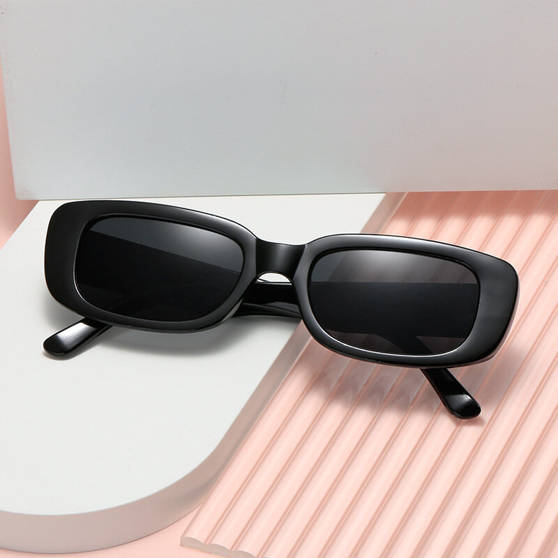 2023 nowe Retro małe okulary przeciwsłoneczne moda męska i damska Trendy Vintage popularne kwadratowa ramka prostokąt okulary ochrona UV