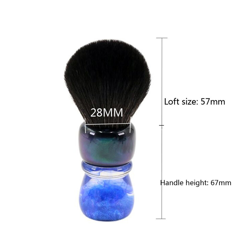 Yaqi oceano 28mm resina de cabelo sintético lidar com men molhado escova de barbear