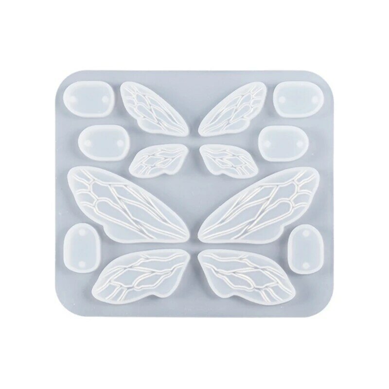 Resin Jewelry Molds,Keychain Resin Molds Fairy Wings Silicone Mold for Resin Pendants Keychain,Earrings,Jewelry Making
