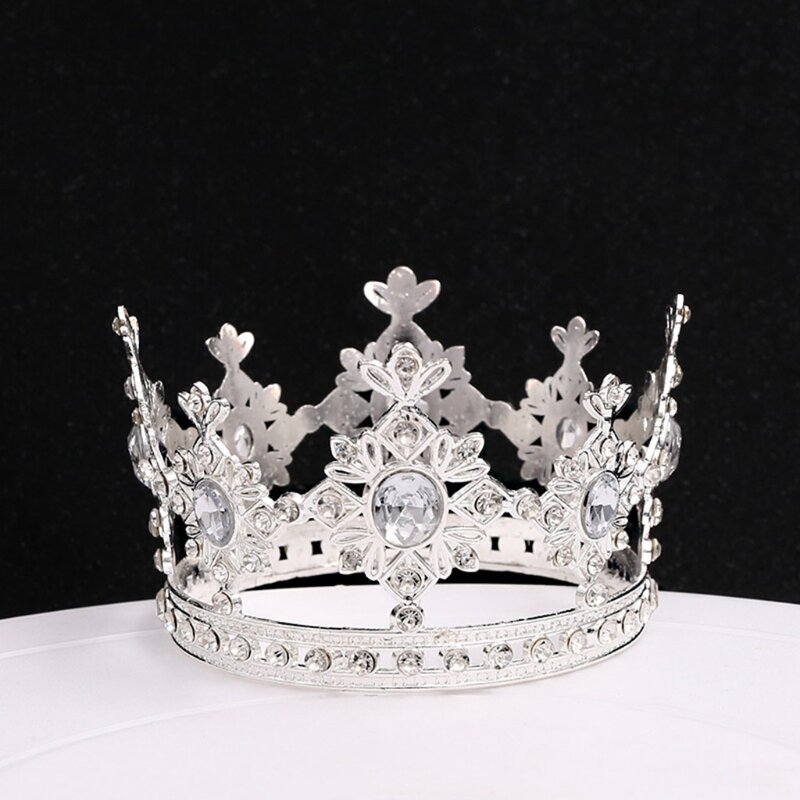 Kryształ dziecięcy na koronę kryształów górskich Mini ślubna opaska na głowę księżniczka dziewczyny dekoracja urodzinowa