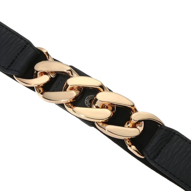 Cinturón de cadena de oro de Metal plateado de Kettin, cinturón elástico, cinturones de cintura