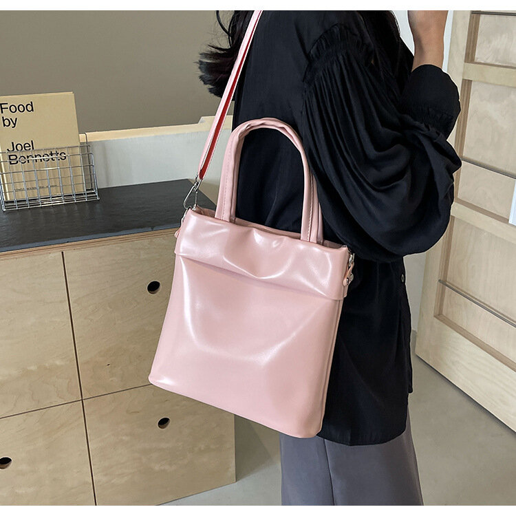 Bolsa com bolsa estilista da moda, bolsa tiracolo feminina, bolsas monocromáticas femininas mensageiro, casual, nova, 2024