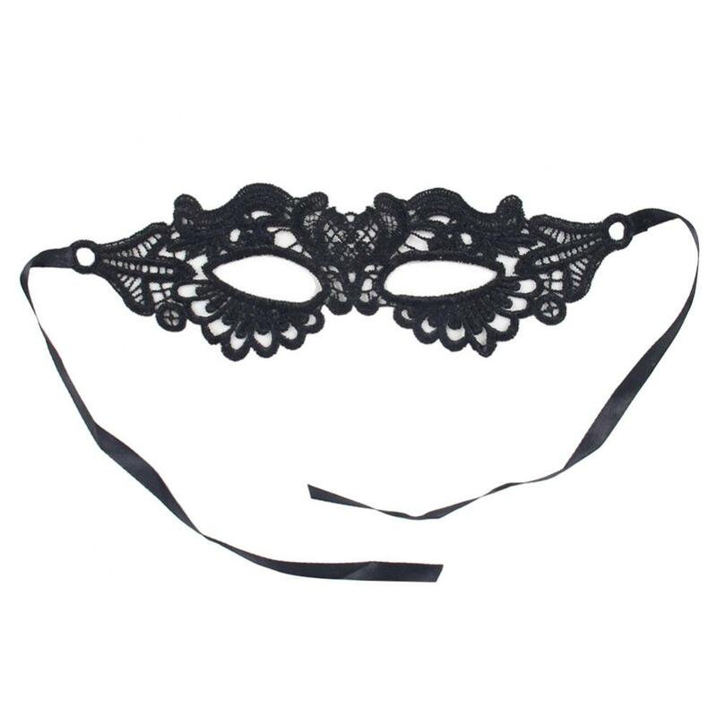 Donne Hollow Lace Masquerade Black Sexy Face Mask Princess Party Cosplay Prom puntelli mezza faccia maschere Cosplay puntelli per feste Costume