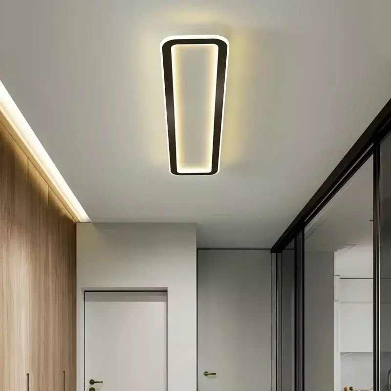 Lampu langit-langit LED Modern untuk ruang tamu kamar tidur ruang ganti balkon lorong lampu Strip tempat lilin perlengkapan pencahayaan dalam ruangan