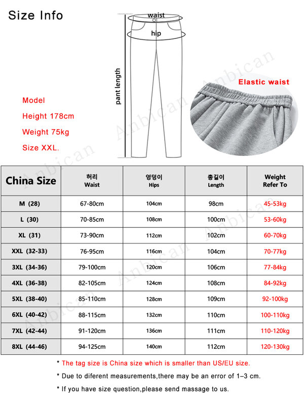 Winter Multi-Pockets Sweatpants Men Fleece Liner Thick Warm Straight Loose Track Pants Cotton Casual Thermal Cargo Trousers 8XL