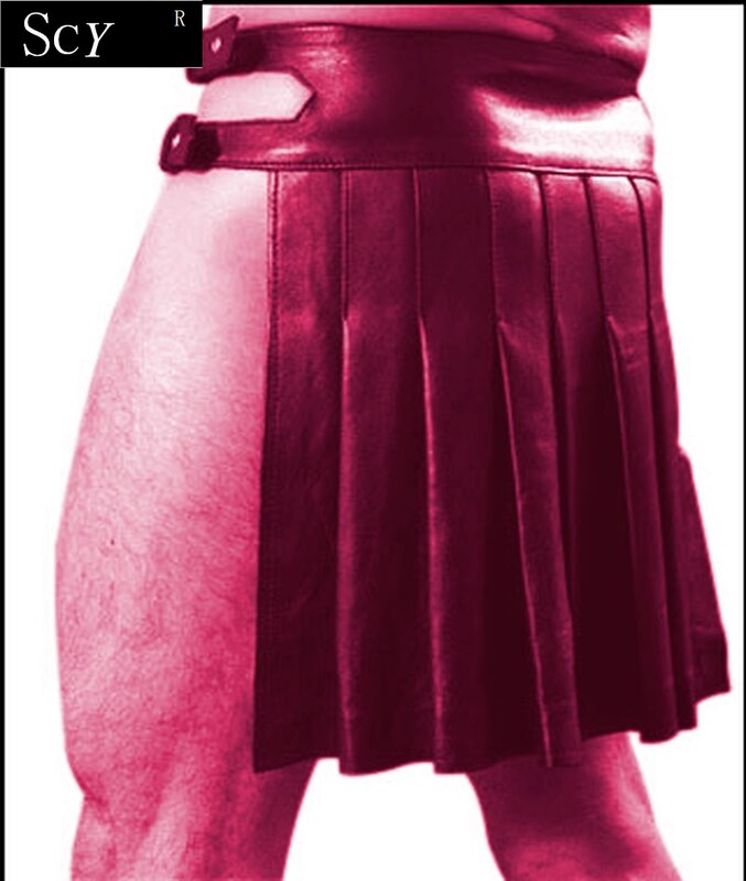 Мужская плиссированная юбка в средневековом стиле, винтажная плиссированная клетчатая юбка с оборками, традиционная юбка, 4XL