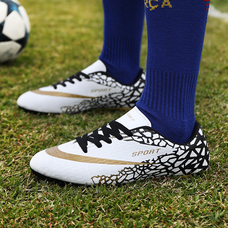 Детская обувь для игры в футбол на открытом воздухе FG/TF, размер 31-44, футбольные ботинки на шнуровке, кроссовки, детские недорогие футбольные кроссовки для мужчин и женщин