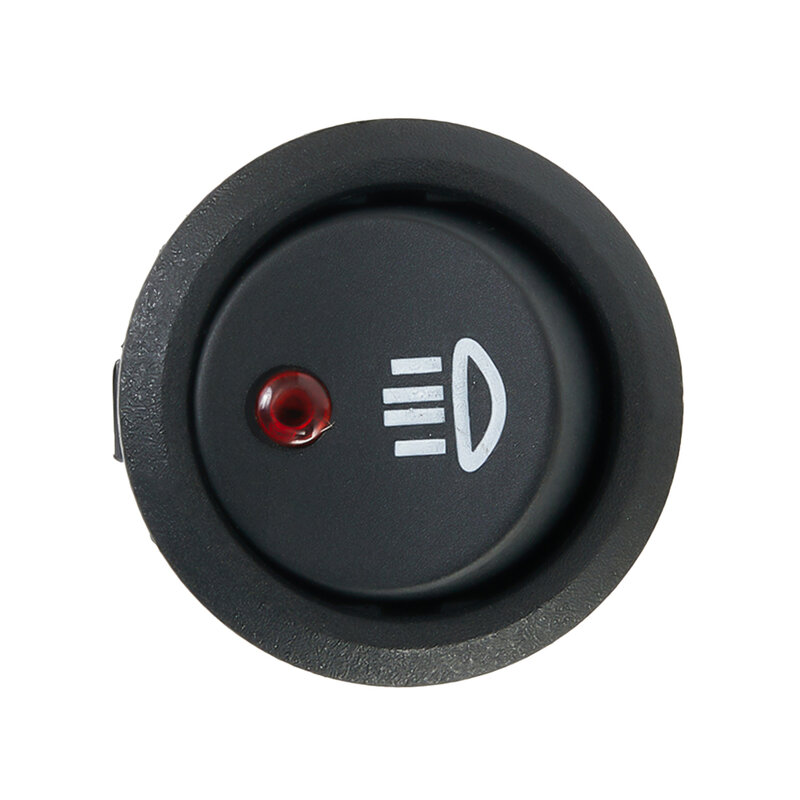Fog Light Switch Switch Fog Light On Off Rocker Switch Round High Quality Material On-OFF Rocker Switch DC 12V 20A