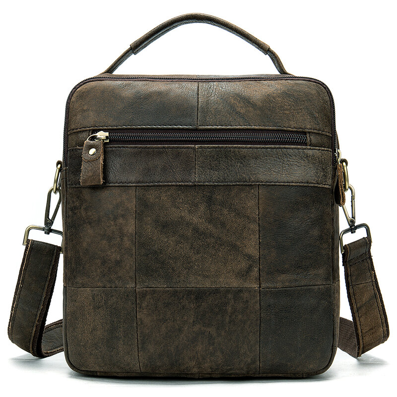 WESTAL Mens Messenger Bags Fashion Top-handle Handbags Leather Men's Shoulder Bag for Men Bags Male Designer Crossbody Bags 369