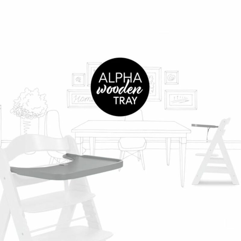 Large gray dinner plate suitable for haunk ALPHA dining chair