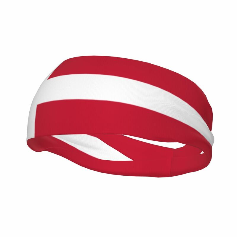 Sports Sweatband Breathable Headband Sweat Hair Head Band Flag Of Denmark Yoga Headband