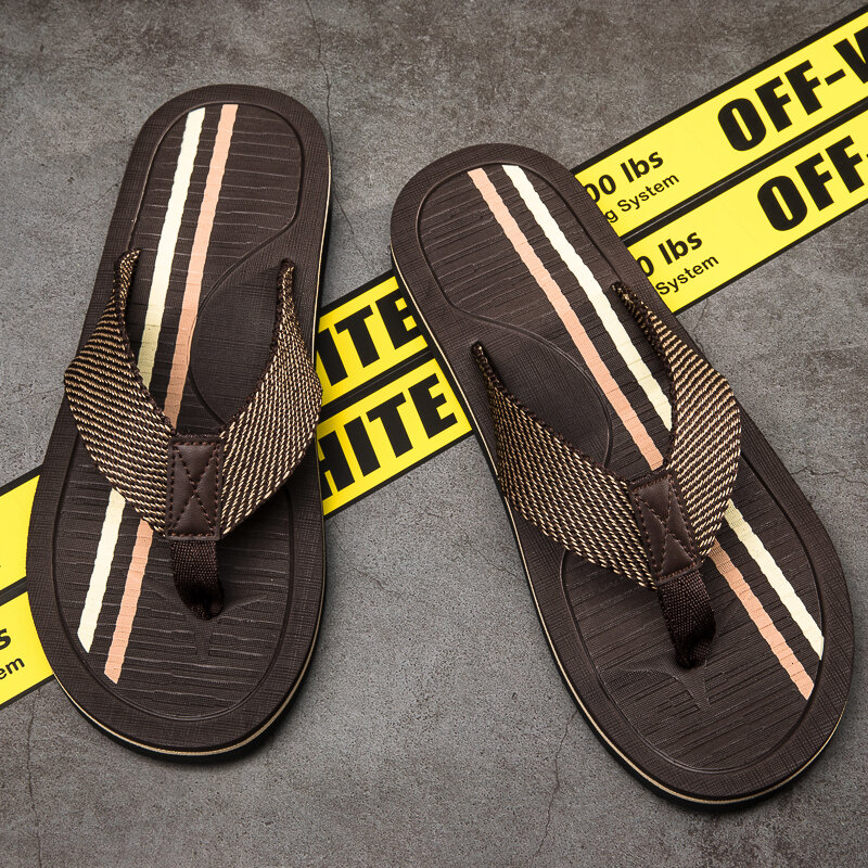 Sandales de plage antidérapantes pour hommes, chaussures d'été, tongs de bonne qualité, pantoufles décontractées, vente en gros