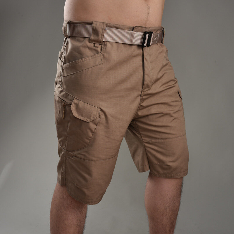 IX7-pantalones cortos tácticos de estilo militar para entrenamiento al aire libre, pantalones cortos de carga con múltiples bolsillos, para senderismo y verano