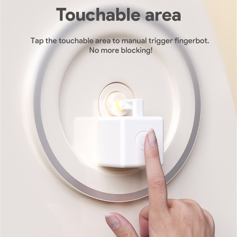 Tuya Zigbee Fingerbot Plus Smart Fingerbot Switch Button Pusher Smart Life Timer Voice Control Works with Alexa Google Assistant
