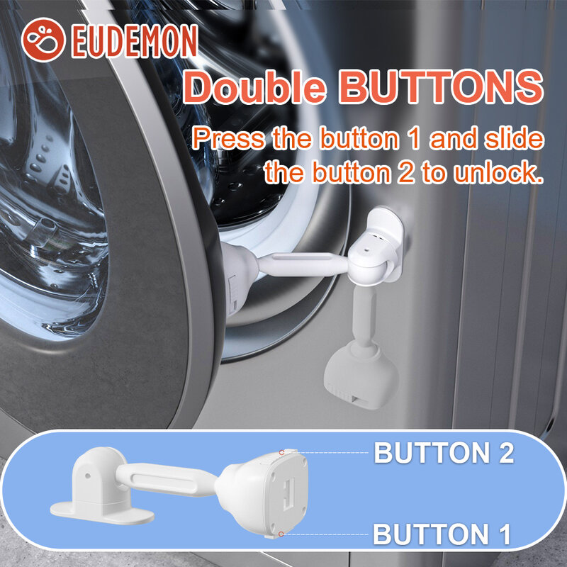 EUDEMON-Tope de puerta para lavadora y secadora, accesorio de seguridad para bebé, carga frontal, soporte para puerta de lavadora para niños, sin olor