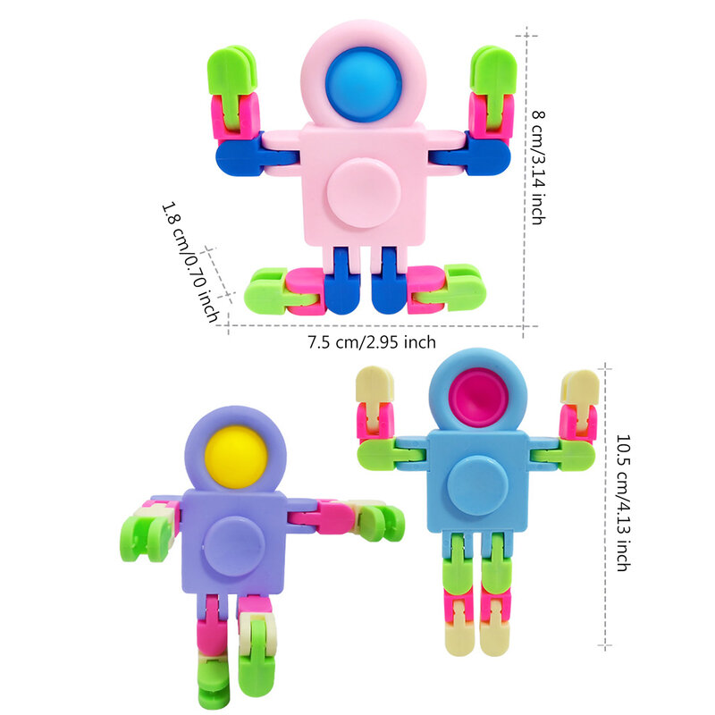 Spaceman-Juguetes de cadena de la yema del dedo para niños, Spinner antiestrés para adultos, alivio del estrés de ventilación, Spinner de mano, regalos de descompresión