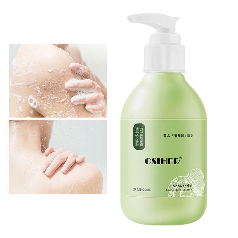 200ml White Truffle Shower Gel Body Wash Body Moisturizing Shower Gel Whole Body Wash Fast Whitening Clean Skin Care Bath Soap