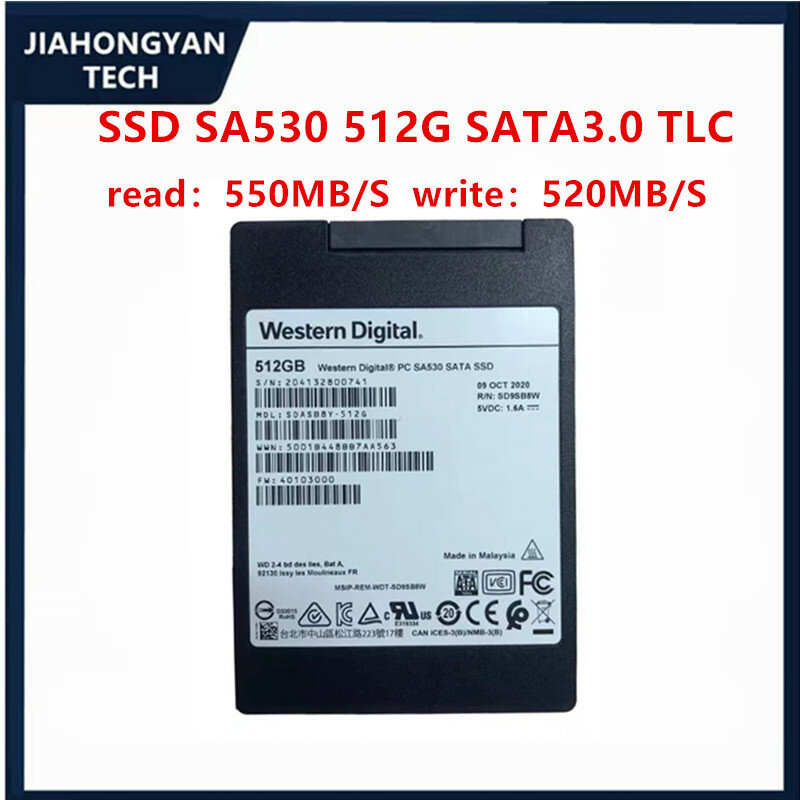 ของแท้สำหรับ SA530ดิจิตอล WD West 512G 2.5 SATA3โน๊ตบุ๊ค SSD เดสก์ท็อป