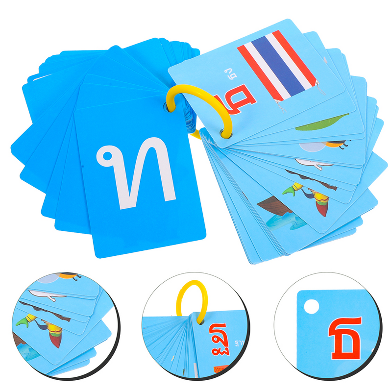 45 Pcs Study Cards Alphabet Flash Alphabet Flash Cards for Adults Toddler Alphabet Flash Cards Language Toddlers 1-2 Years Paper