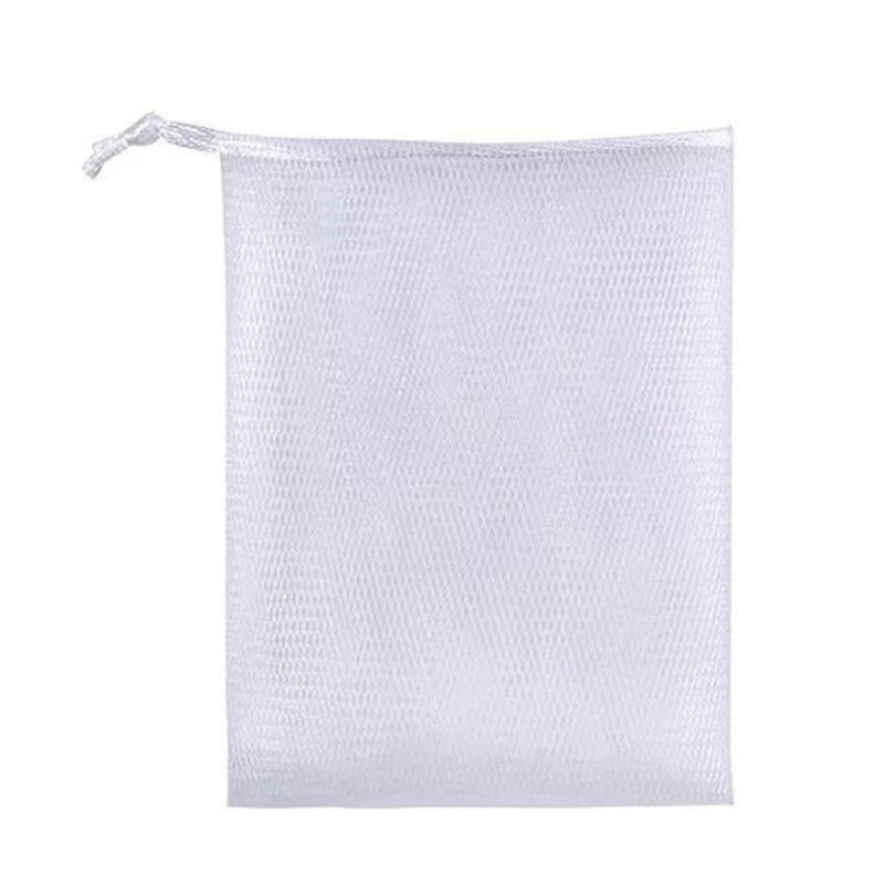 Качественный сетчатый мешок для мыла ручной работы, сетчатые мешки для мыла с пузырьками и шнурком, подходят для всех типов кожи