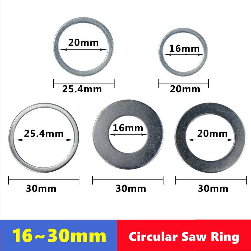 Houtbewerking Zaagblad Conversiering 16/20/25.4/30Mm Reducerende Ring Conversie Wasmachine Tct Cutting Disc Conversiering