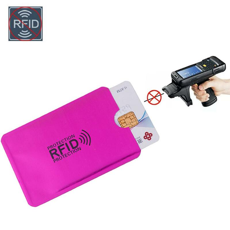 Porta carte di credito Anti Rfid porta carte d'identità porta carte di credito in metallo con protezione