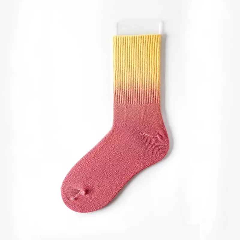 Men's pure cotton socks in spring and summer, two -needle men's socks men's sweat  electric heating socks